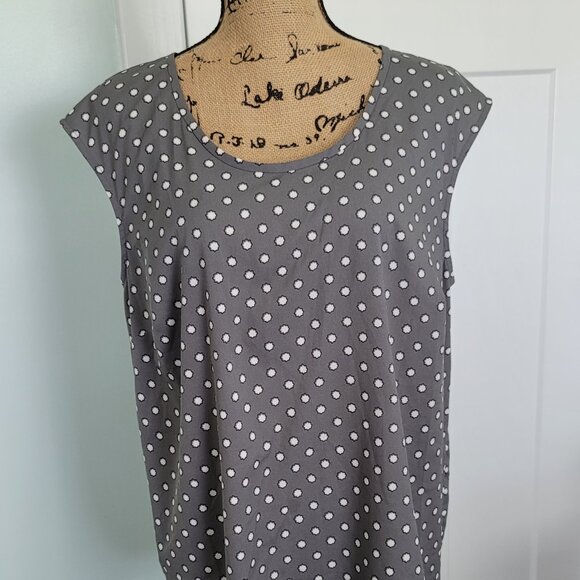 ***Merona  Grey Polyester Sleeveless Blouse XXL*** - Picture 12 of 12